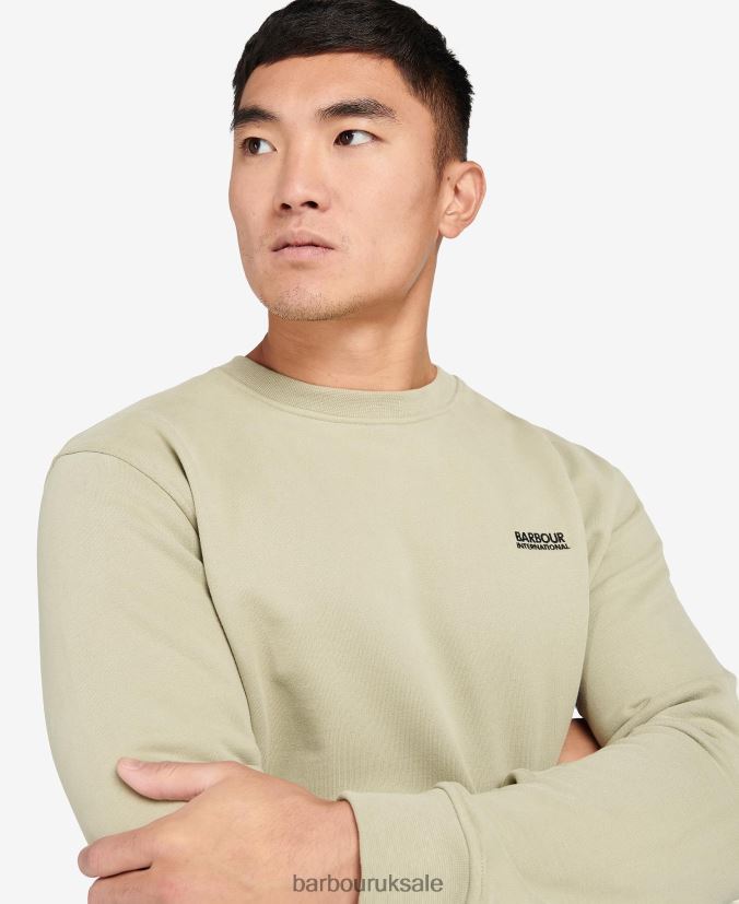 Roadster Crew Neck Sweater Barbour Men R08LB61002 Clothing Cavalry Sand