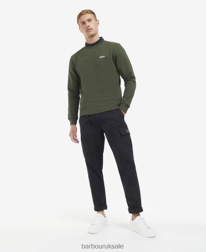 Roadster Crew Neck Sweater Barbour Men R08LB61067 Clothing Cavalry Sand