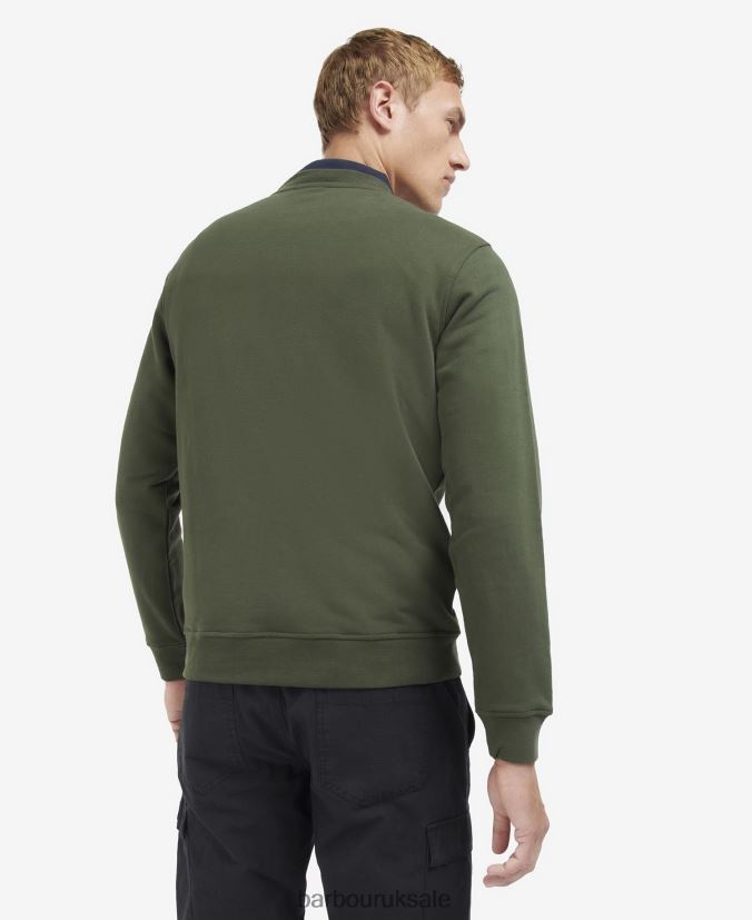 Roadster Crew Neck Sweater Barbour Men R08LB61067 Clothing Cavalry Sand