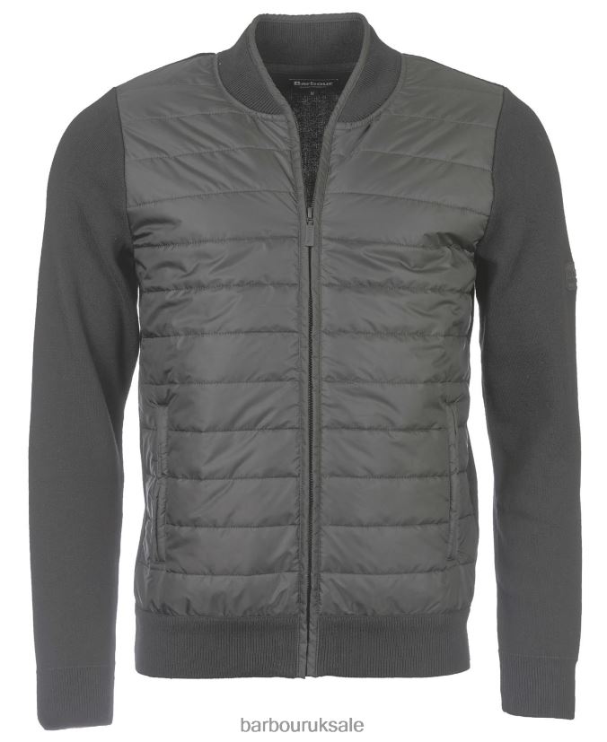 Baffle Zip Through Barbour Men R08LB61131 Clothing Storm Marl