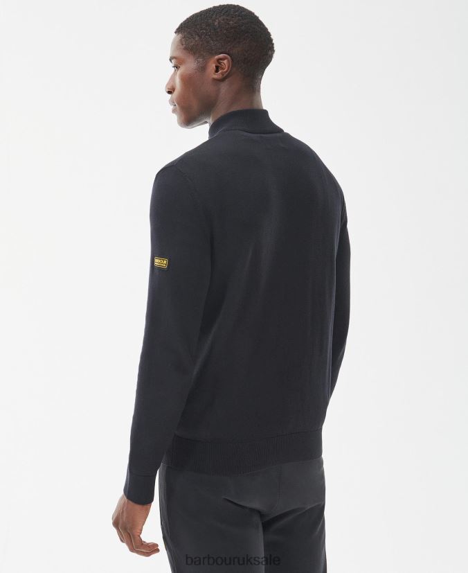 Cotton Half Zip Sweater Barbour Men R08LB61105 Clothing Anthracite Marl