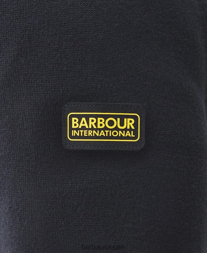Cotton Half Zip Sweater Barbour Men R08LB61105 Clothing Anthracite Marl