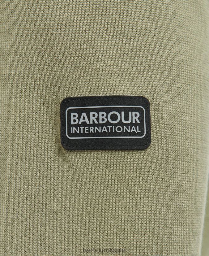 Cotton Half Zip Sweater Barbour Men R08LB61118 Clothing Anthracite Marl