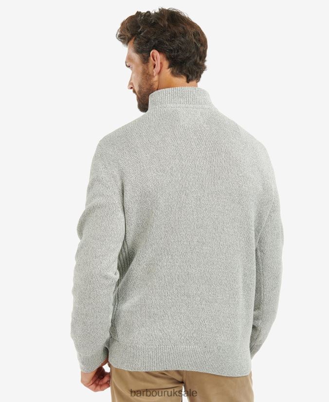 Cotton Nelson Half-Zip Sweatshirt Barbour Men R08LB61114 Clothing Duffle Bag Green