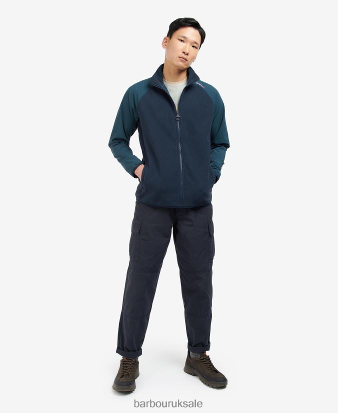 Lingfield Zip-Through Fleece Barbour Men R08LB61138 Clothing Classic Navy