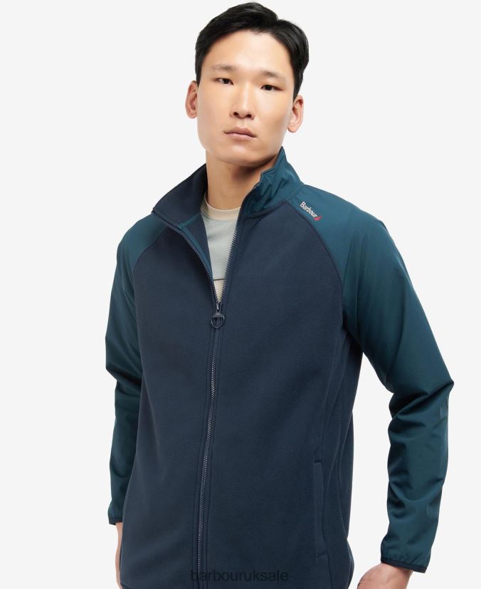 Lingfield Zip-Through Fleece Barbour Men R08LB61138 Clothing Classic Navy