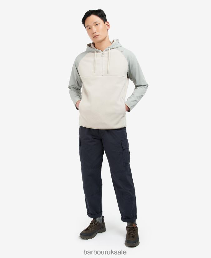 Newfield Half-Zip Fleece Hoodie Barbour Men R08LB61132 Clothing Paloma
