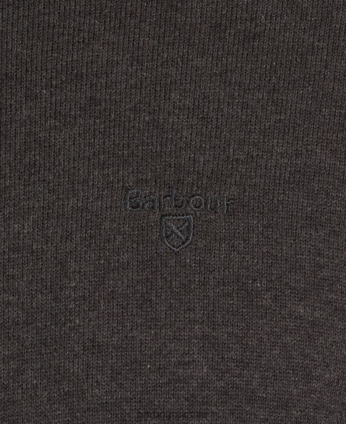 Pima Cotton Crew Neck Sweater Barbour Men R08LB61094 Clothing Mist
