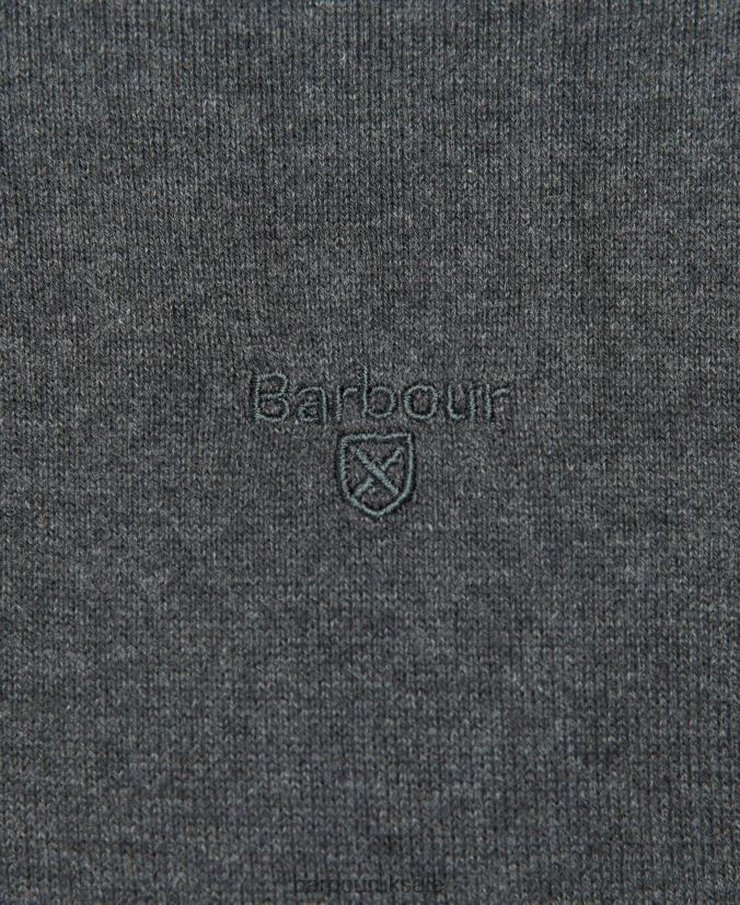 Taines Half-Zip Knitted Sweatshirt Barbour Men R08LB61100 Clothing Washed Blue