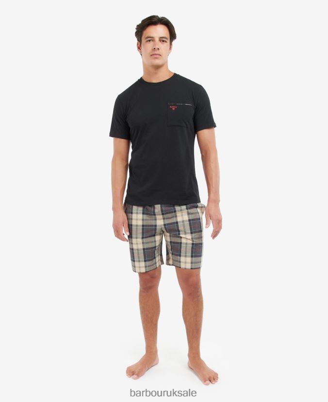Bailes PJ Set Barbour Men R08LB61240 Clothing Summer Navy Tartan