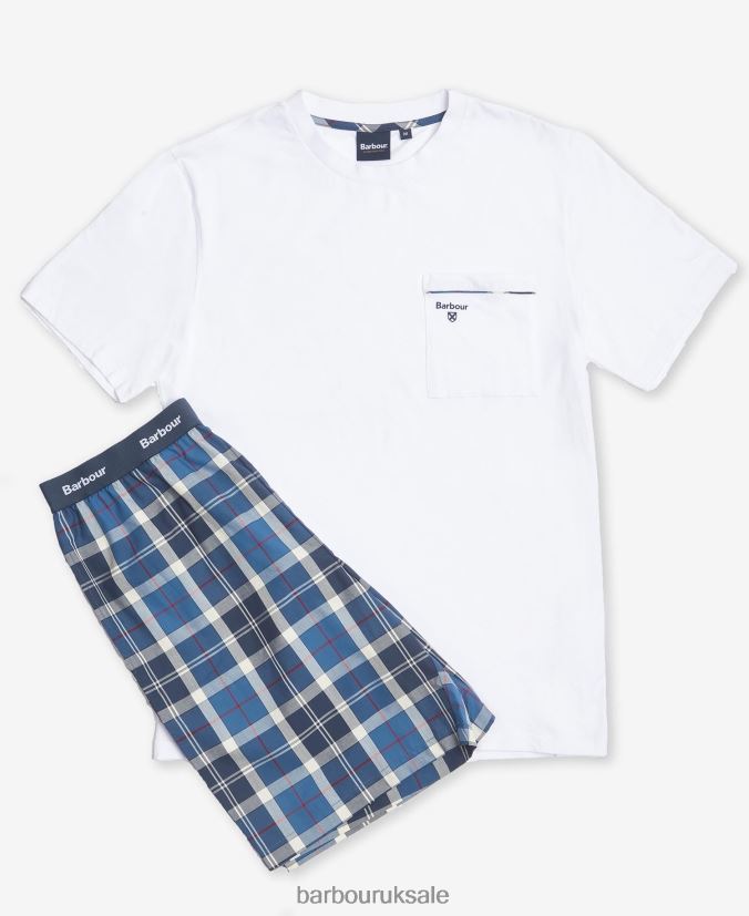 Bailes PJ Set Barbour Men R08LB61243 Clothing Summer Navy Tartan