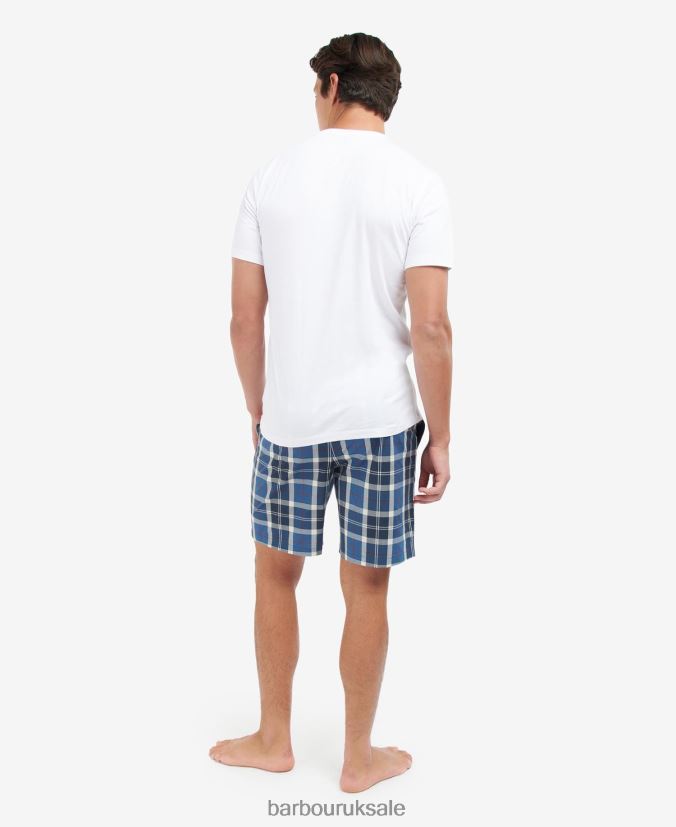 Bailes PJ Set Barbour Men R08LB61243 Clothing Summer Navy Tartan