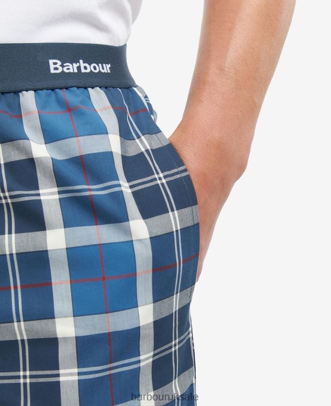 Bailes PJ Set Barbour Men R08LB61243 Clothing Summer Navy Tartan