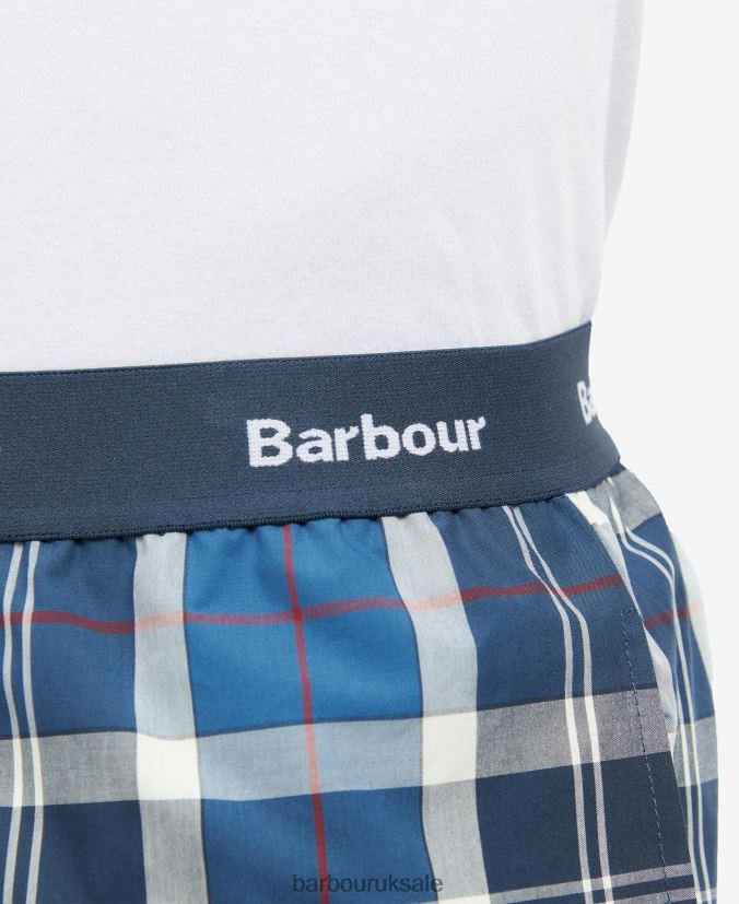 Bailes PJ Set Barbour Men R08LB61243 Clothing Summer Navy Tartan
