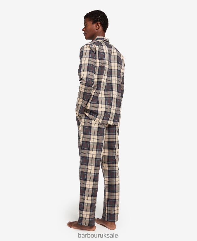 Carlisle PJ Set Barbour Men R08LB61242 Clothing Summer Navy Tartan