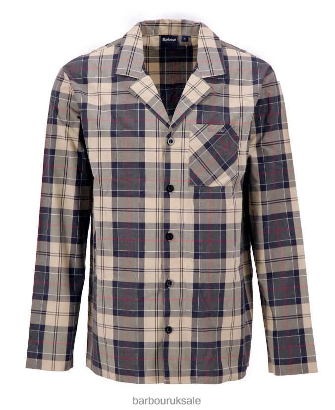 Carlisle PJ Set Barbour Men R08LB61242 Clothing Summer Navy Tartan