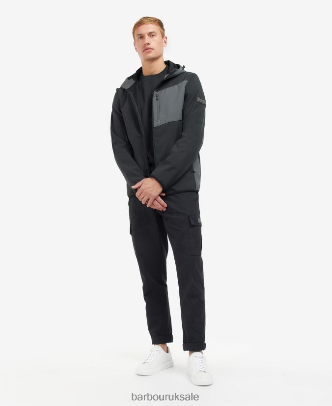 Mercian Shell & Fleece Jacket Barbour Men R08LB61134 Clothing Classic Black