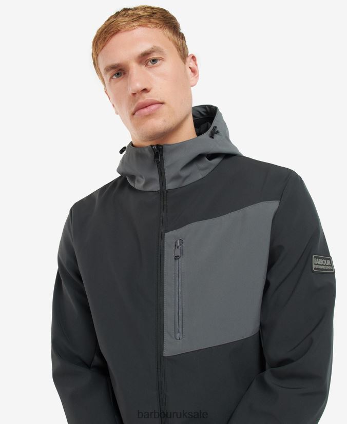 Mercian Shell & Fleece Jacket Barbour Men R08LB61134 Clothing Classic Black