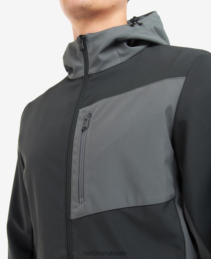 Mercian Shell & Fleece Jacket Barbour Men R08LB61134 Clothing Classic Black