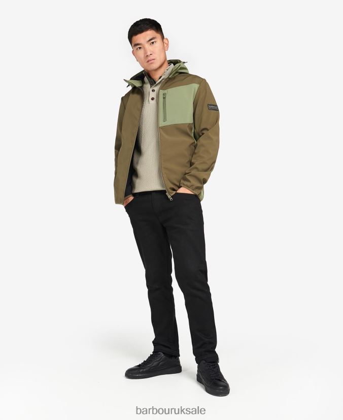 Mercian Shell & Fleece Jacket Barbour Men R08LB61135 Clothing Classic Black