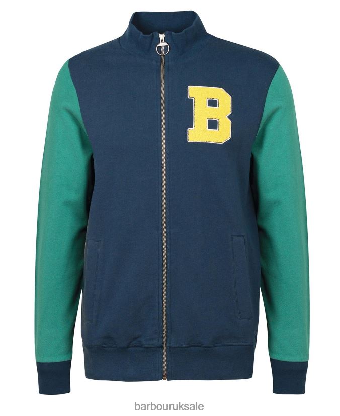Northgate Letterman Jacket Barbour Men R08LB61016 Clothing Classic Navy