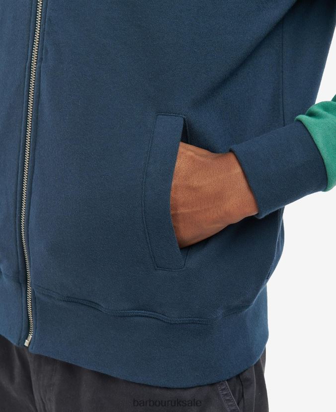 Northgate Letterman Jacket Barbour Men R08LB61016 Clothing Classic Navy
