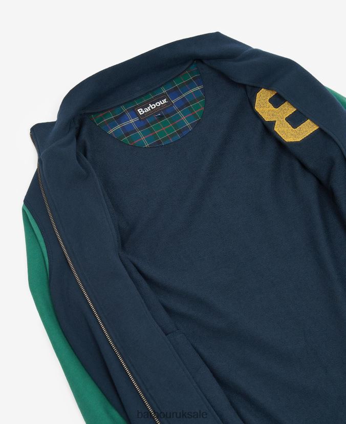 Northgate Letterman Jacket Barbour Men R08LB61016 Clothing Classic Navy