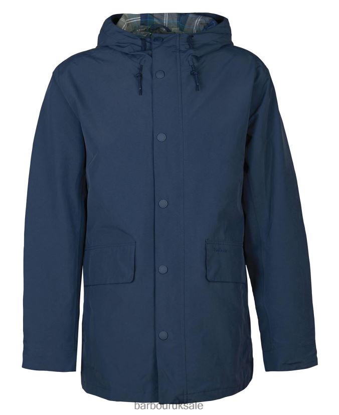 Summer City Waterproof Parka Jacket Barbour Men R08LB6171 Clothing Classic Navy