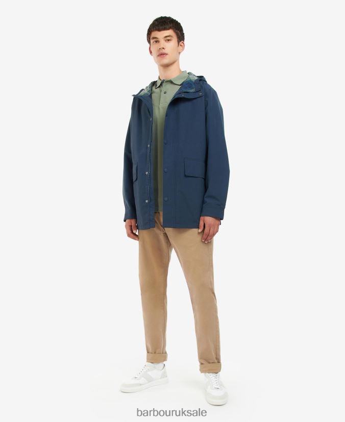 Summer City Waterproof Parka Jacket Barbour Men R08LB6171 Clothing Classic Navy