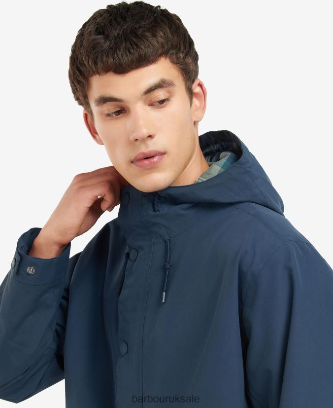 Summer City Waterproof Parka Jacket Barbour Men R08LB6171 Clothing Classic Navy