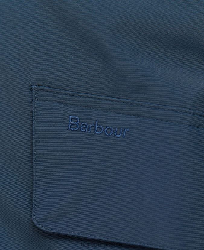 Summer City Waterproof Parka Jacket Barbour Men R08LB6171 Clothing Classic Navy