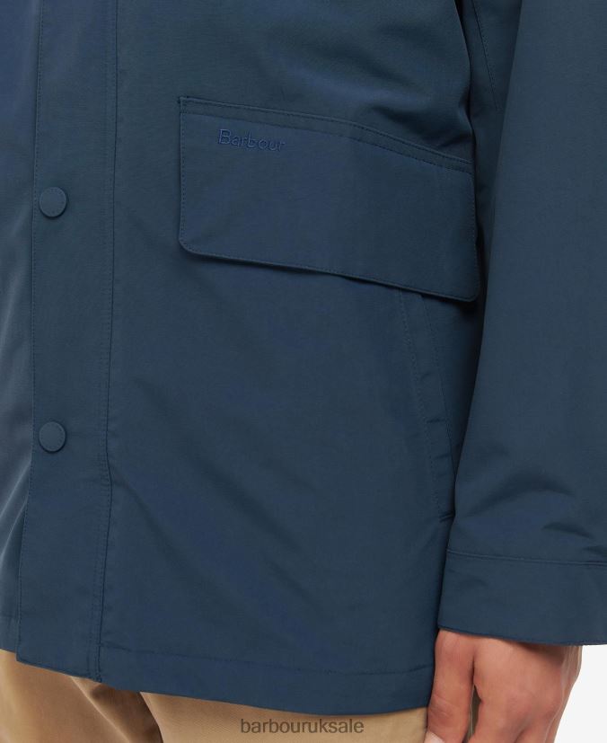 Summer City Waterproof Parka Jacket Barbour Men R08LB6171 Clothing Classic Navy