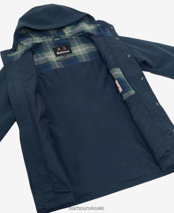 Summer City Waterproof Parka Jacket Barbour Men R08LB6171 Clothing Classic Navy