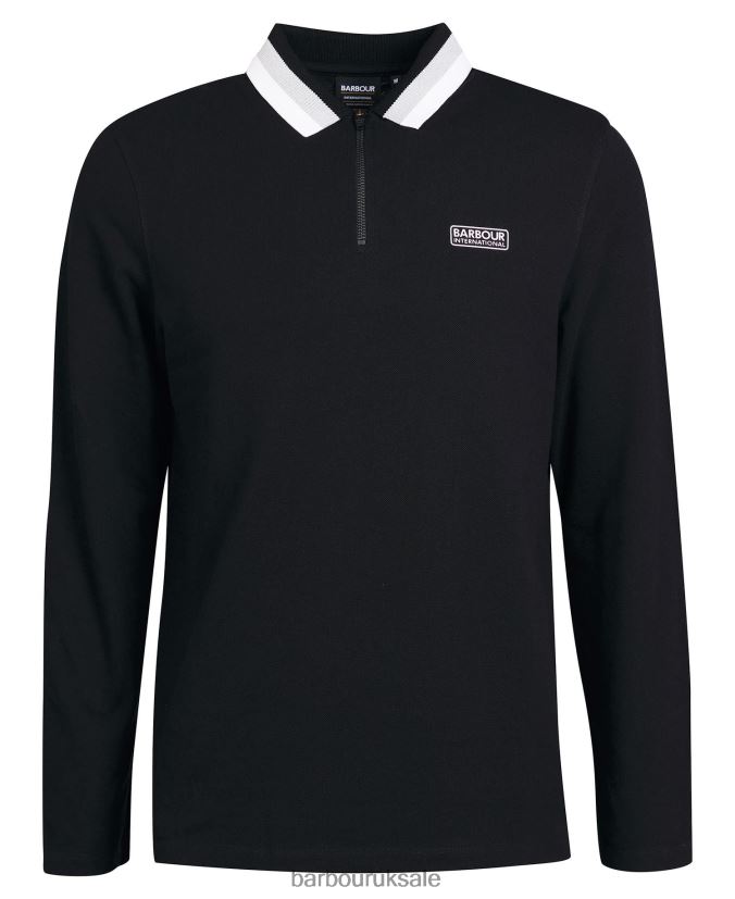 Adisham Long Sleeve Polo Shirt Barbour Men R08LB6681 Clothing White