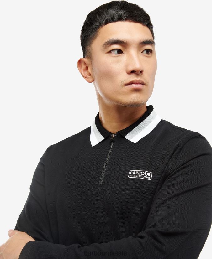 Adisham Long Sleeve Polo Shirt Barbour Men R08LB6681 Clothing White