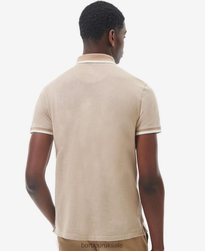Barnard Polo Shirt Barbour Men R08LB6574 Clothing Cornstalk