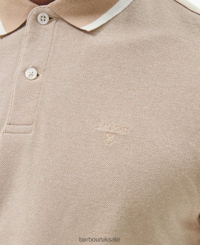 Barnard Polo Shirt Barbour Men R08LB6574 Clothing Cornstalk