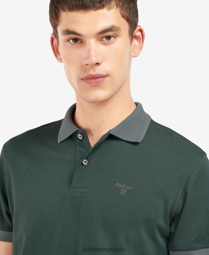 Cornsay Polo Shirt Barbour Men R08LB6562 Clothing Green Gables