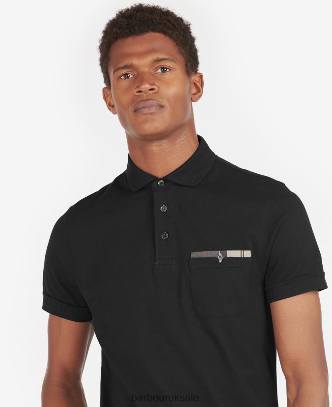 Corpatch Polo Shirt Barbour Men R08LB6554 Clothing Grey Marl/Stone