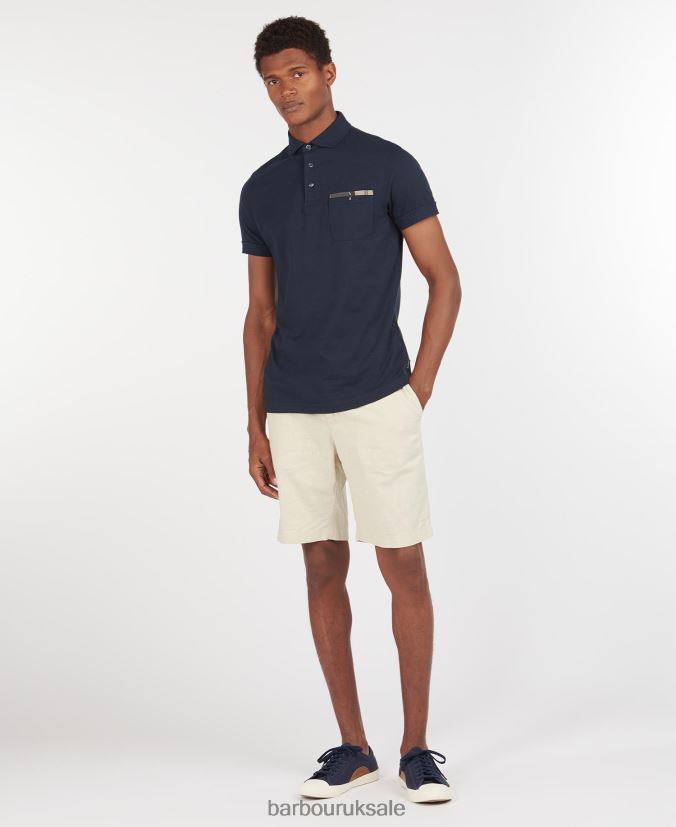 Corpatch Polo Shirt Barbour Men R08LB6568 Clothing White