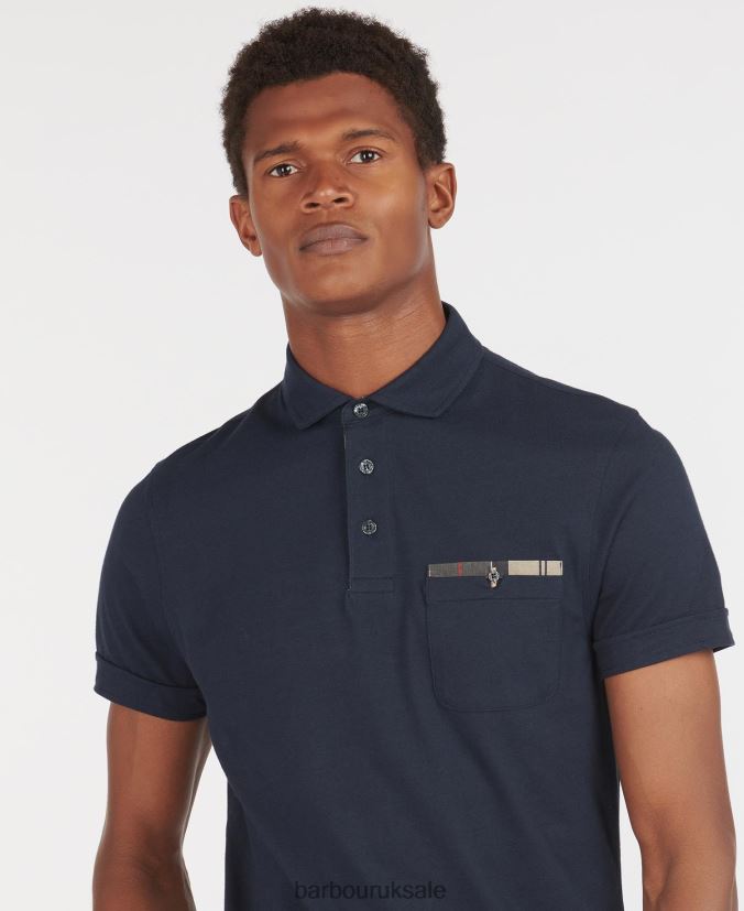 Corpatch Polo Shirt Barbour Men R08LB6568 Clothing White