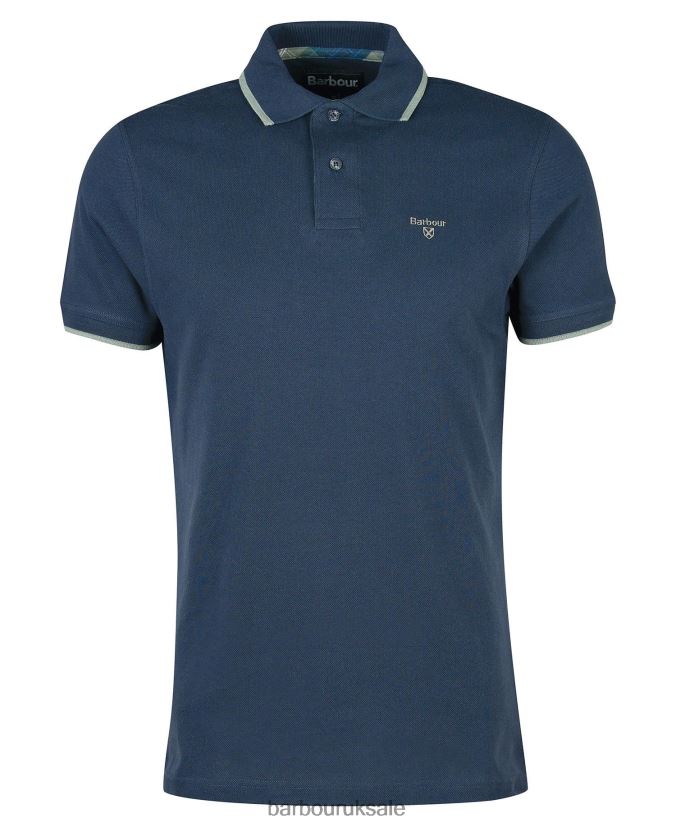 Easington Polo Shirt Barbour Men R08LB6684 Clothing Agave Green