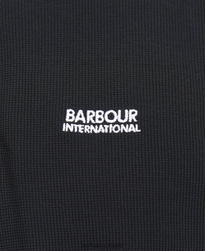 Gauge Zip Polo Shirt Barbour Men R08LB6665 Clothing Forest