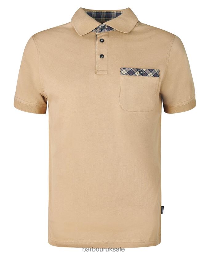 Hirstly Polo Shirt Barbour Men R08LB6572 Clothing Cornstalk