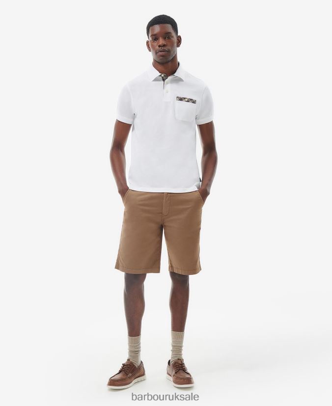 Hirstly Polo Shirt Barbour Men R08LB6597 Clothing Cornstalk