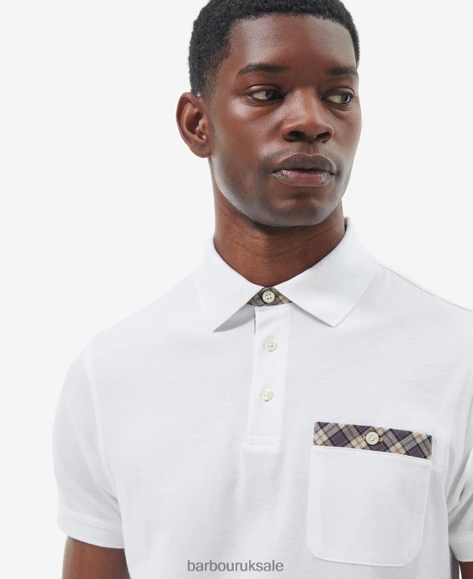 Hirstly Polo Shirt Barbour Men R08LB6597 Clothing Cornstalk