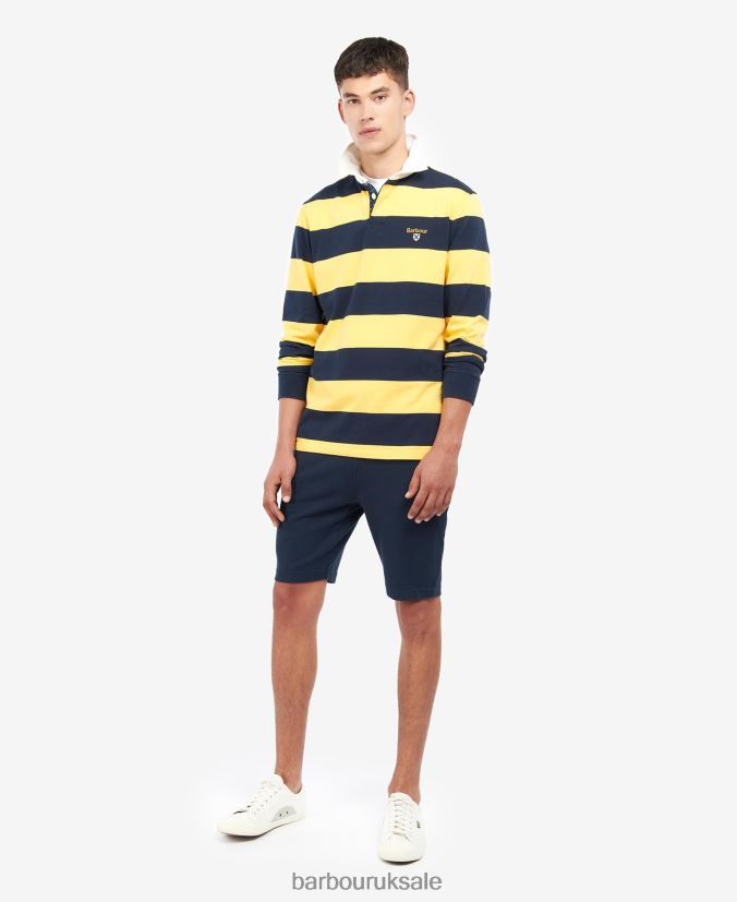 Hollywell Striped Rugby Shirt Barbour Men R08LB6706 Clothing Whisper White