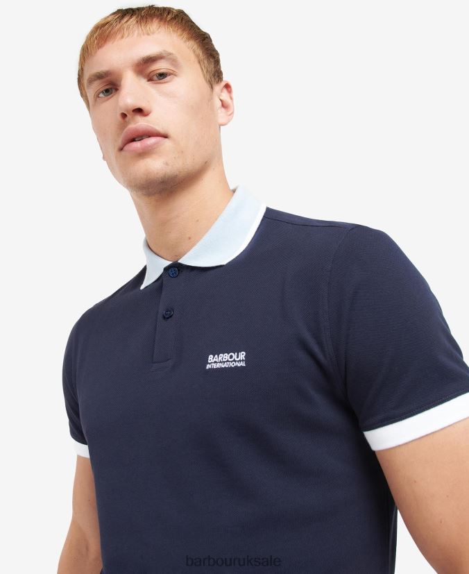 Howall Polo Shirt Barbour Men R08LB6660 Clothing Blue Horizon