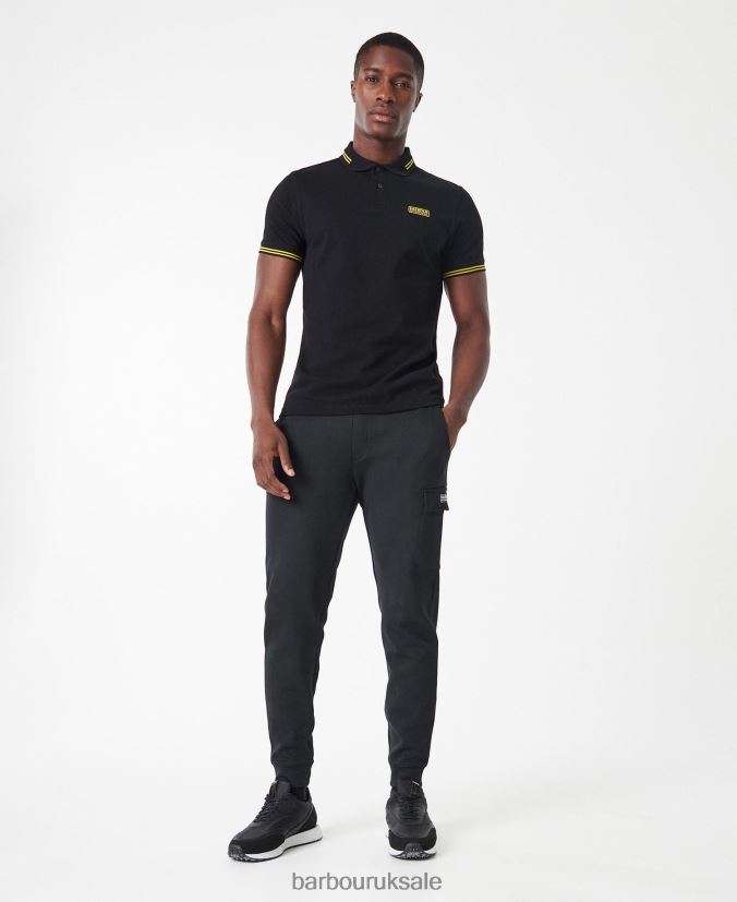 International Essential Tipped Poloshirt Barbour Men R08LB6623 Clothing Mustard Bark