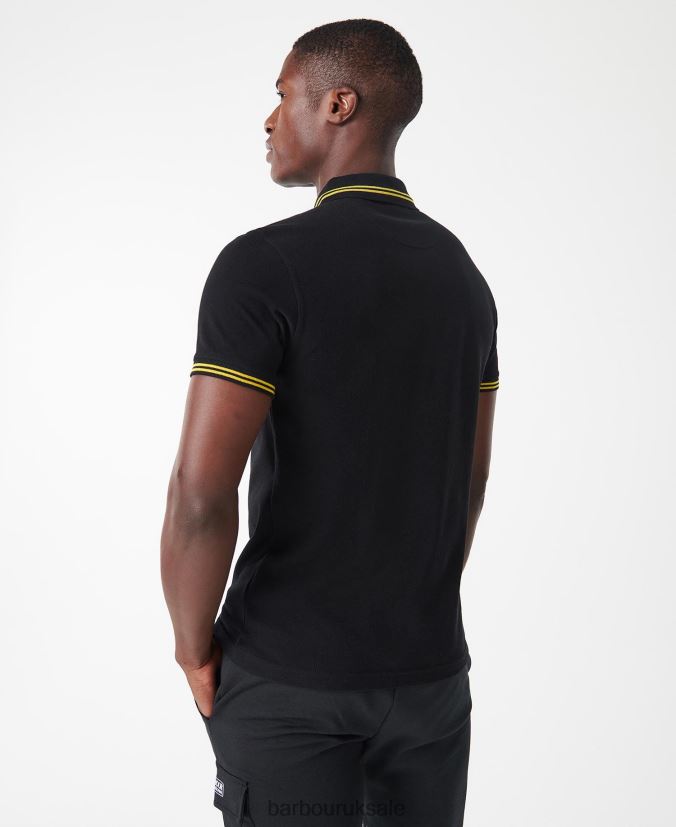 International Essential Tipped Poloshirt Barbour Men R08LB6623 Clothing Mustard Bark